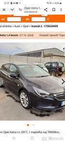 Opel Astra 1.4 benzin 2017 - 2