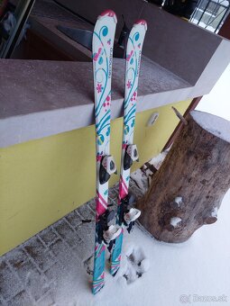 Detské/juniorské lyže 130cm s viazaním - 2