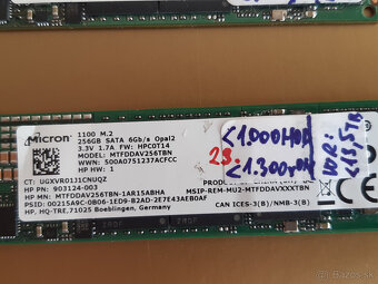 SSD 256GB MICRON M1100 M.2 SATA 2280 80mm - 2