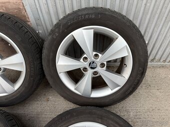 16" Elektrony SKODA 5x112 s letnymi pneu 205/55 R16 - 2