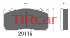 Brzdové doštičky JURATEK JCP1277 a JCP1389 - 2