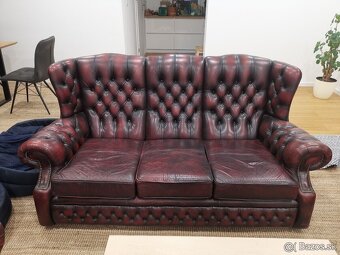 kozenna trojsedacka chesterfield - 2