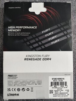 Kingston Fury Renegade 16GB kit 3600MHz CL16 - 2