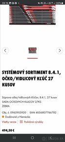 Wurth systémový sortiment očko vidlicový kľúč - 2