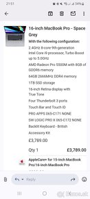 Macbook pro 16inch 2019/2020 - 2