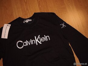 Calvin Klein pánska mikina čierna - 2