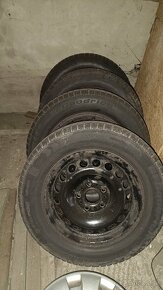 Plechové disky s pneumatikami 195/65 R15. Vw, Škoda, Seat - 2