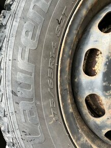 Plechové disky 175/65 R 14  obuté zimné Ford veľkosť 14 - 2