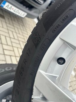 Predám hliníkové disky na VW Passat alltrack (215/55R17) - 2