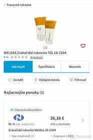 Zváracie rukavice Weldas® 10-1009 - 2