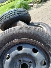 Disky 4x100 s pneumatikami 165/65 r14 - 2