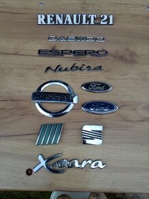 logo Renault 21, Daewoo, Espero, Fiat, a pod - 2