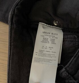 Armani Jeans nohavice modré kord - 2