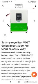 Solárny menič 4kw na ohrev vody napojenie spotrebičov - 2