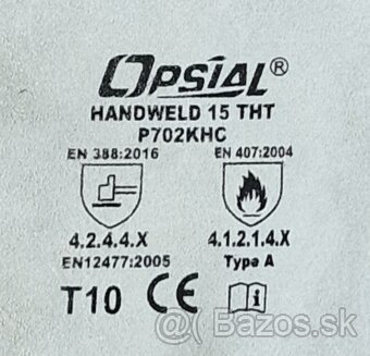 RUKAVICE ZVÁRAČSKÉ OPSIAL HANDWELD  VEĽ.10 - 2