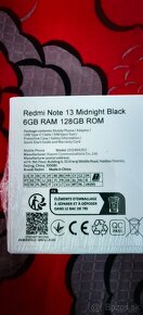 Xiaomi Redmi Note 13 6GB/128GB Midnight black / čierny - 2