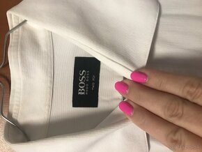 HUGO BOSS originál snehobiela kosela L/XL - 2