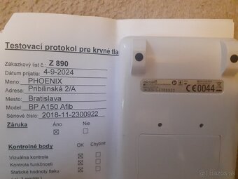 Tlakomer Microlife BP A150 AFIB, nefunkcna manzeta - 2