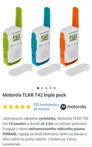 Vysielacky Motorola 3ks sada. - 2