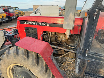 Predám traktor Zetor 7245 + snežný pluh OR-T + zametač KM-P - 2