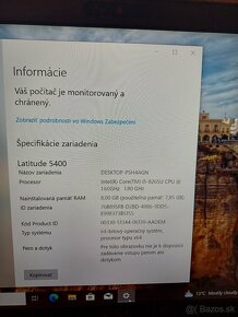 predám notebook Dell latitude 5400 (bez baterky) - 2