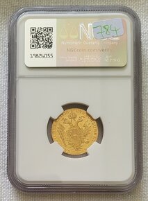 Zlatý dukát Františka I., 1830E, NGC MS63 - TOP stav - 2