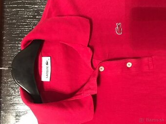 LACOSTE originál Red damske polotricko S/M - 2