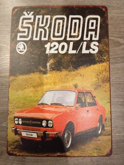 Škoda 100L,120L/LS,110 R,130 RS, Felícia retro tabuľka - 2