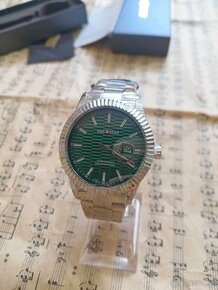 Nové pánske elegantné hodinky so zeleným ciferníkom - 2