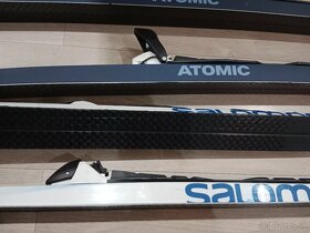 Šupinové bežky ATOMIC aj SALOMON + palice - 2