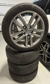 Hliníkové disky VW R17 Salvador + zimné pneu 225/45 R17 - 2