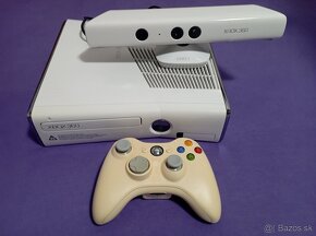 Biely XBOX 360 SLIM 4GB aj s kinectom - 2