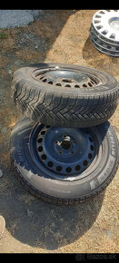 predam 195/65 R15  2x zimne  pneu. + disky na octavia 2 - 2