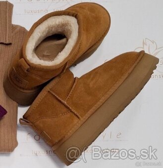 UGG ultra mini chestnut 3 cm platform v.41 - 2