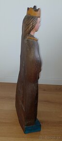 Predám / vymením krasnu drevenú sochu panna Maria a Ježiško - 2