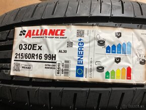 Alliance letné 215/60R16 - 2ks nové - 2