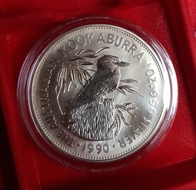 Australia Kookaburra 1990-2023 1oz investicne Ag - 2