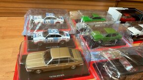 Škoda 105, 110r, 130 rs, 1000,Tatra 603, 613 Hachette 1:24 - 2