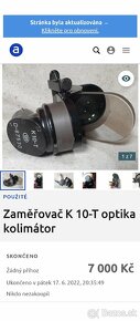 Vojenský historický artefakt Kolimátor K 10 T - 2