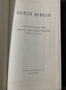 Svätá Biblia preklad Rohaček - 2