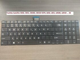 Klavesnice Toshiba Satellite C850 L850// C50-A C55-A C50-B.. - 2