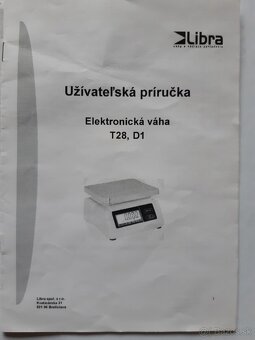 Elektronická váha  Libra T28 6MR dual - 2