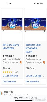 SONY KD-65X85L  Led Tv novy zabaleny - 2