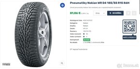 Zimné pnuematiky - Nokian WR D4 185/55 R15 - 2