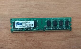 PC RAM DDR2 UDIMM, 1 GB, 2 GB - 2