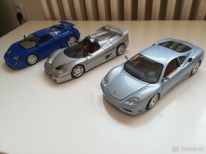 1:18 predam Ferrari+Bugatti Bburago - 2