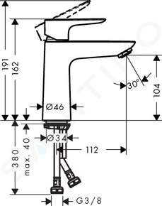 predám batériu hansgrohe TALIS E 71712670 čierna matná - 2