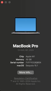 MacBook PRO 13-inch, M1, 2020, RAM: 16GB - 2