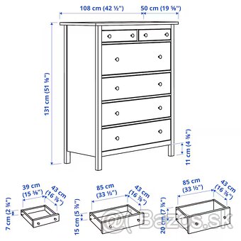 komoda HEMNES - 2