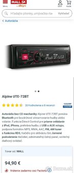 Autoradio ALPINE UTE-72BT - 2